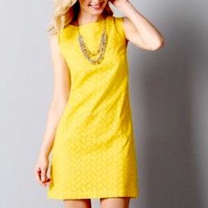 LOFT yellow sleeveless dress